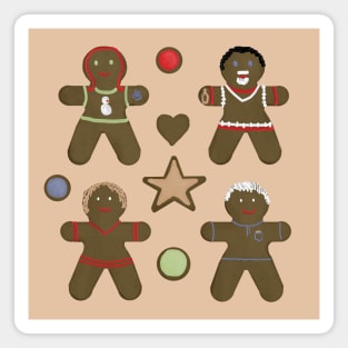 Gingerbread Family - Christmas/Yule Decorations Magnet